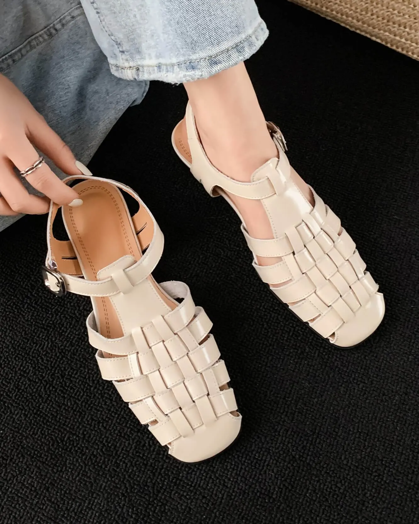 459 - Woven Fisherman Sandals