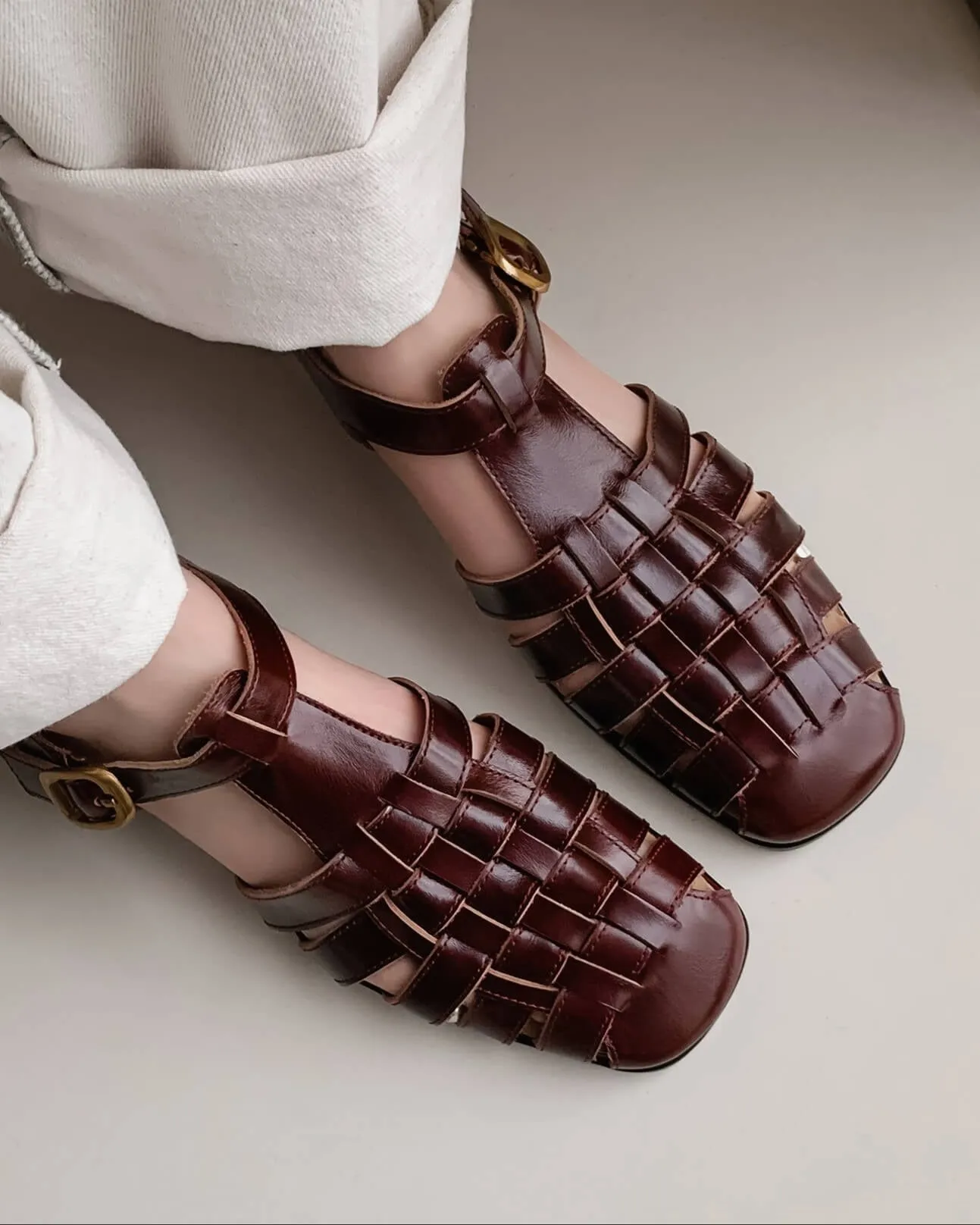 459 - Woven Fisherman Sandals