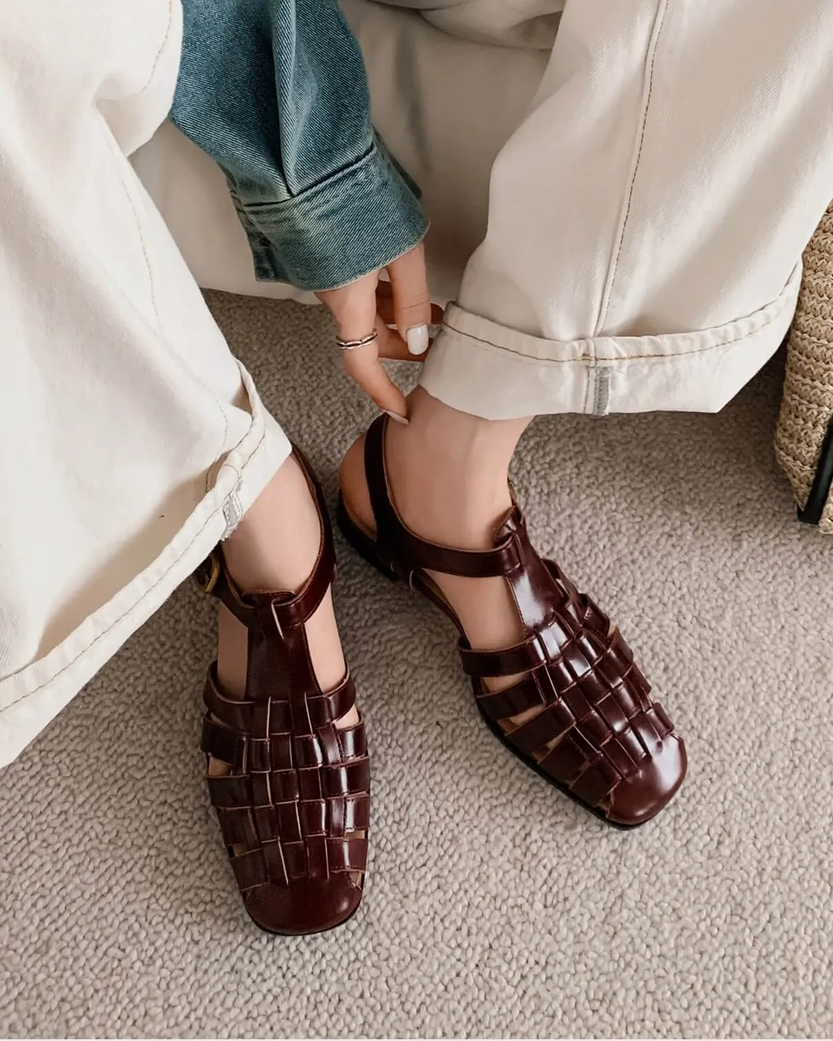 459 - Woven Fisherman Sandals