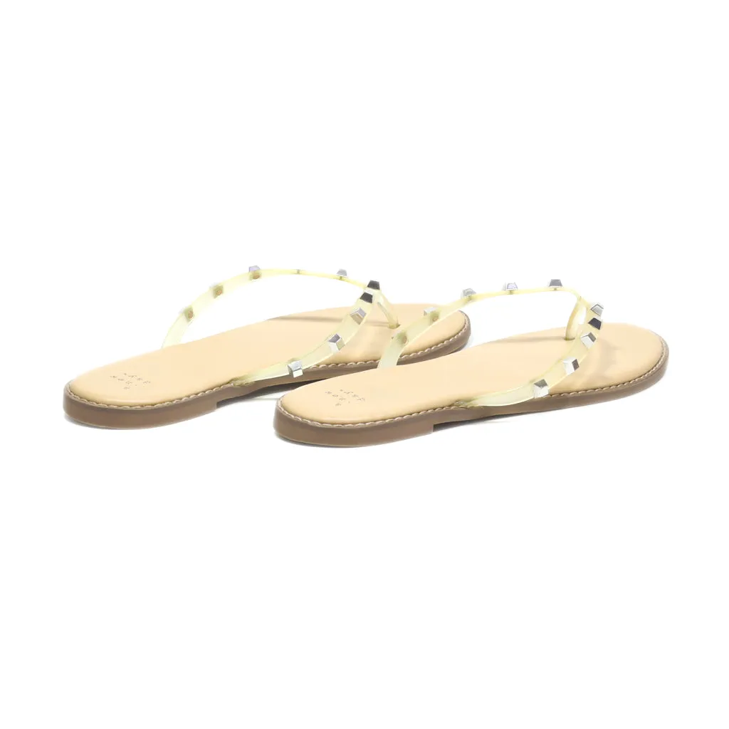 A New Day Slippers Rubber Beige Colour For Women