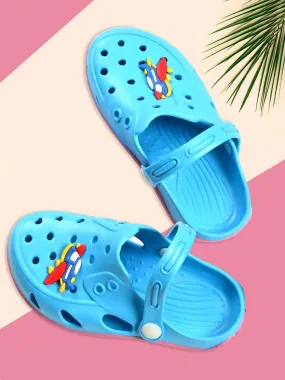 Aeroplane Motif Clogs for Boys