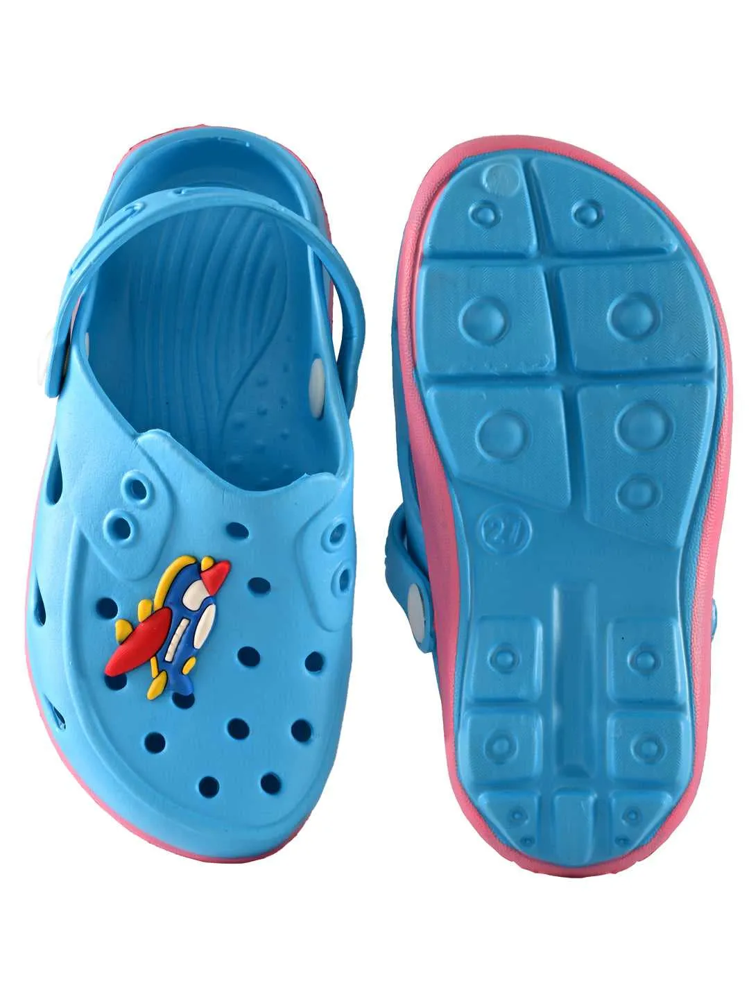 Aeroplane Motif Clogs for Boys