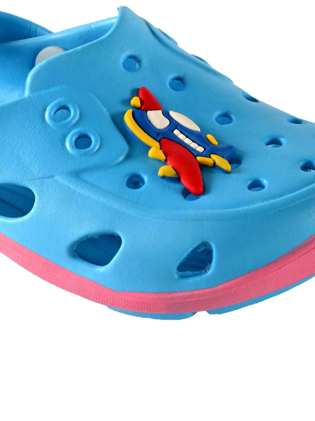 Aeroplane Motif Clogs for Boys
