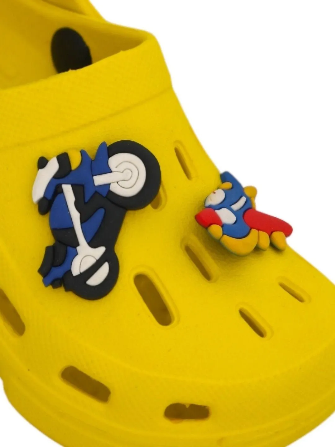 Airplane and Motorbike Cartoon Design Clogs for Boys