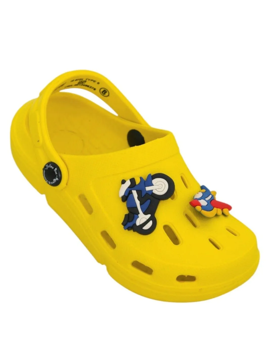 Airplane and Motorbike Cartoon Design Clogs for Boys