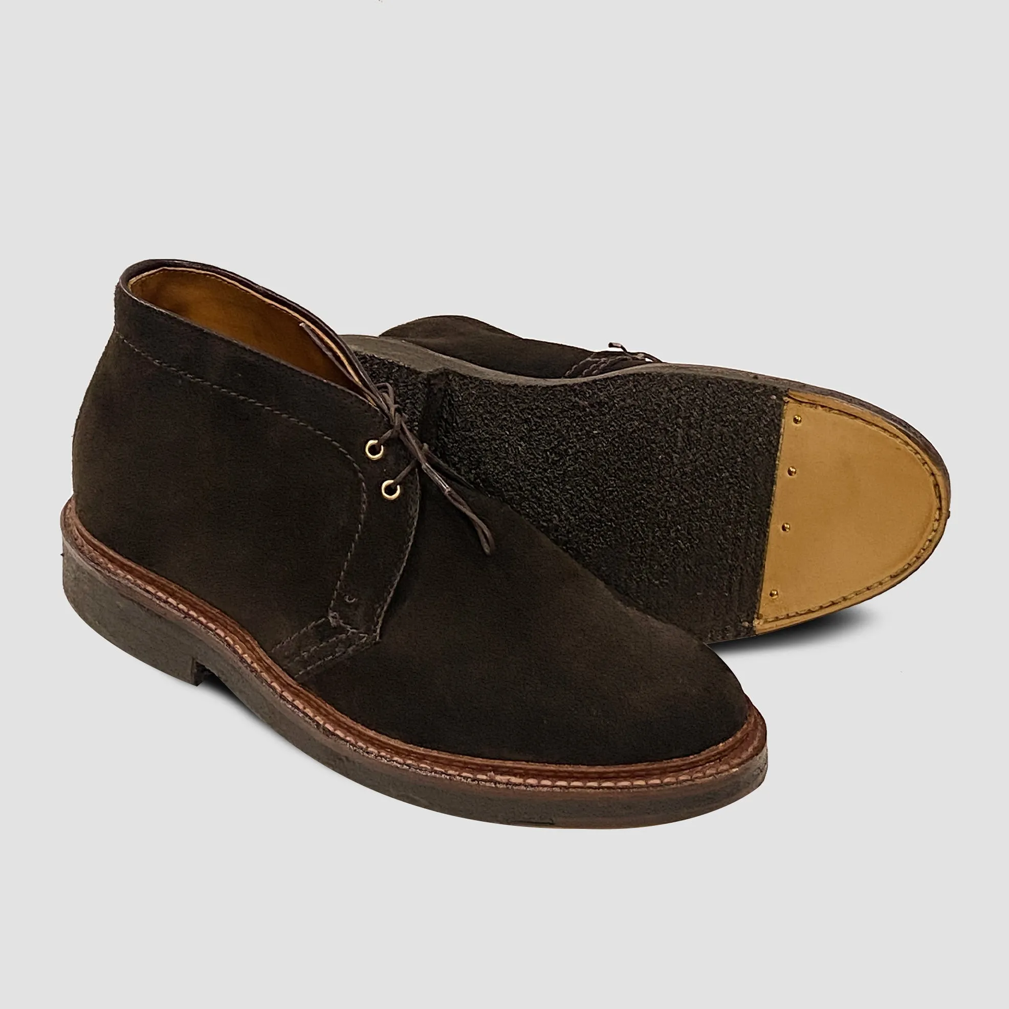 Alden x Silver Deer Chukka Boot in Chocolate Suede and Crepe Sole