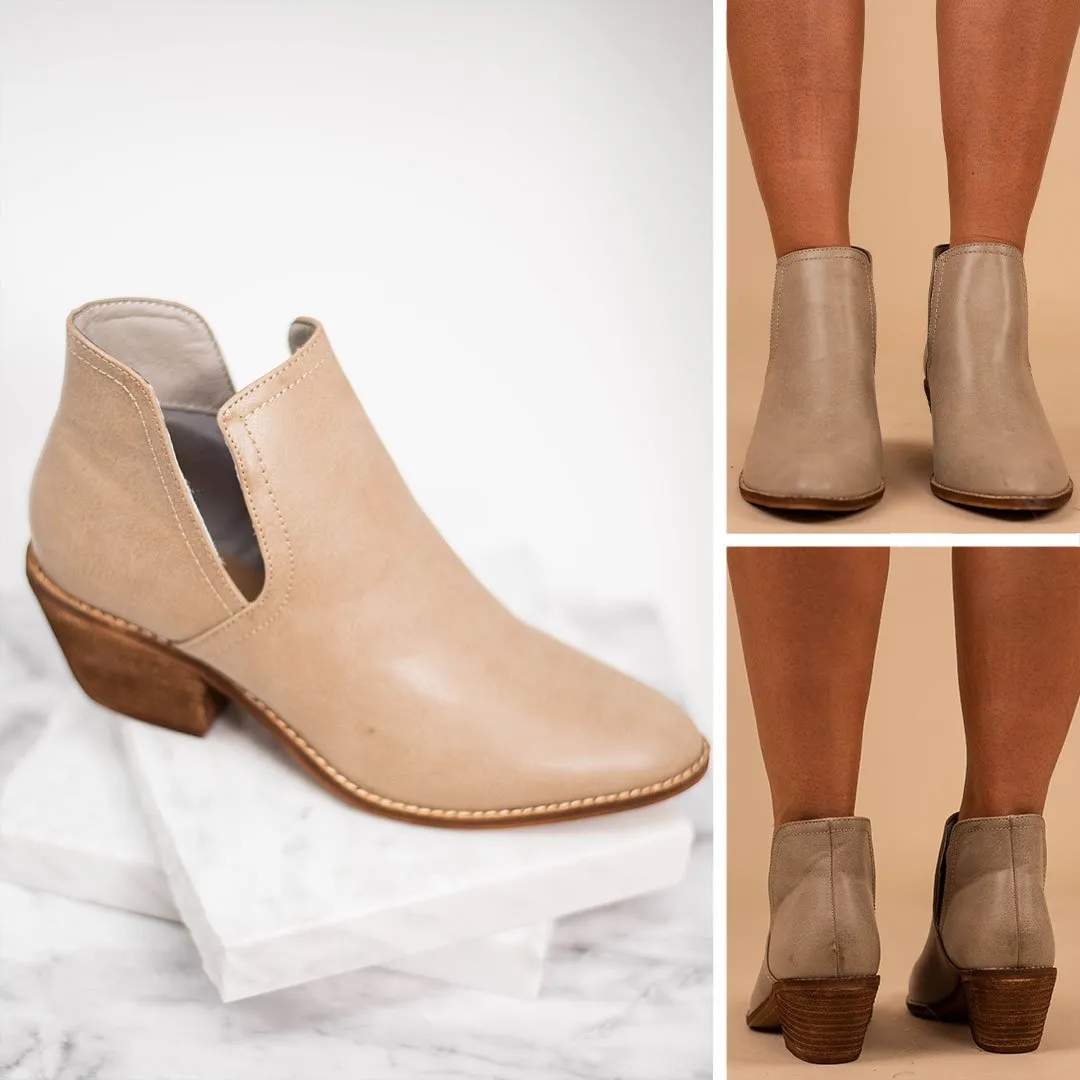 All You Have To Do Gray Booties