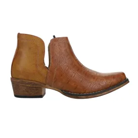 Ava Caiman Print Snip Toe Pull On Cowboy Booties