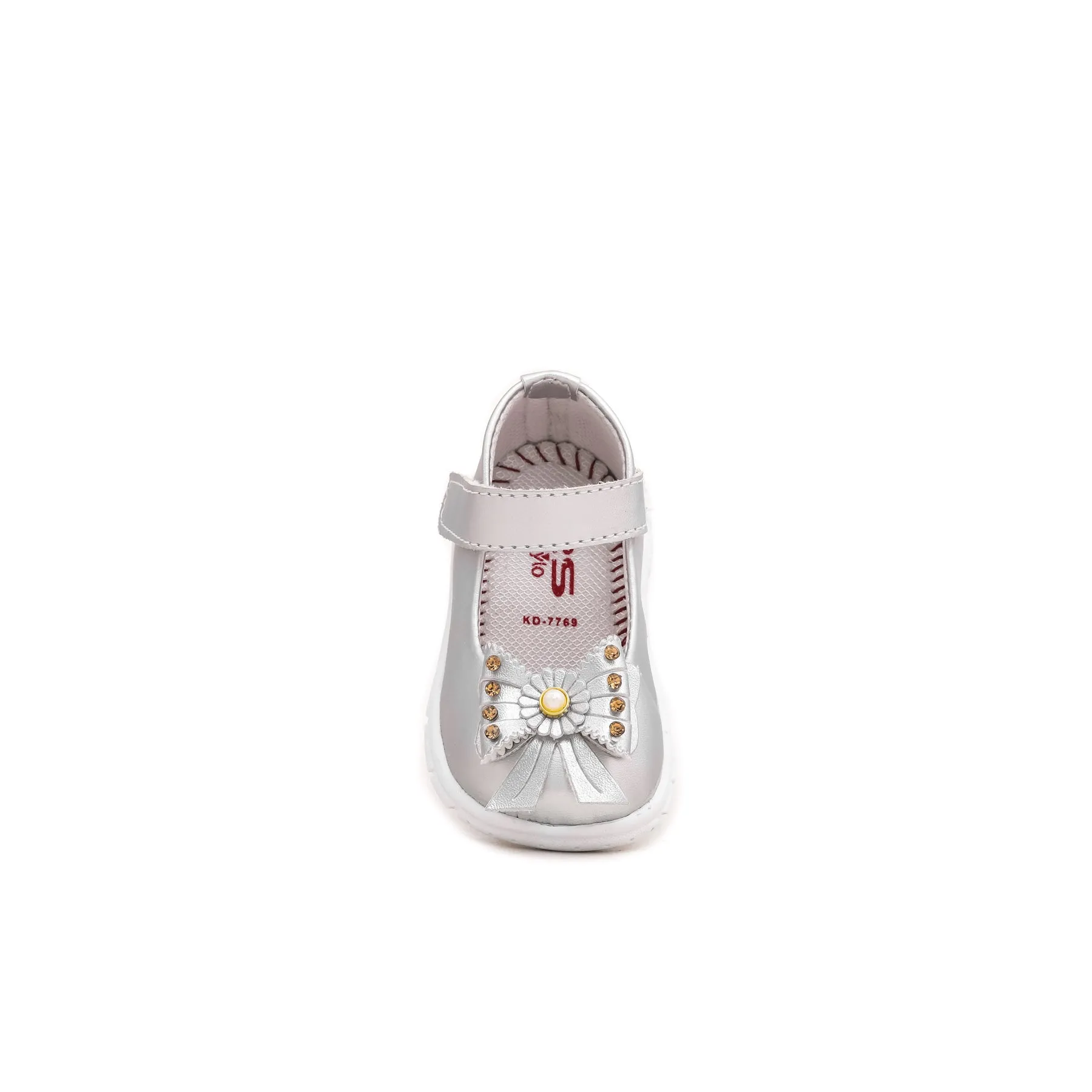 Babies Silver Casual Booties KD7769