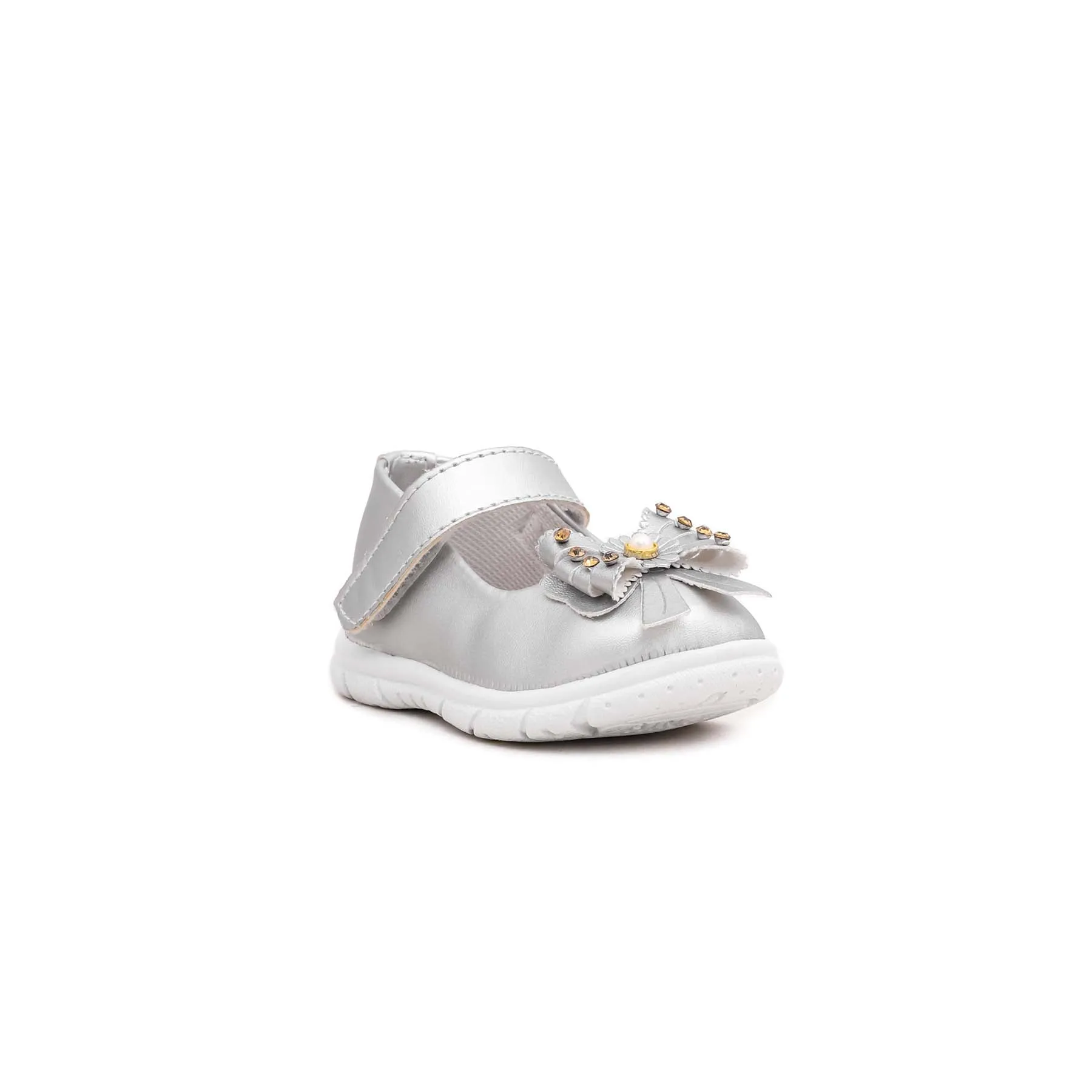 Babies Silver Casual Booties KD7769