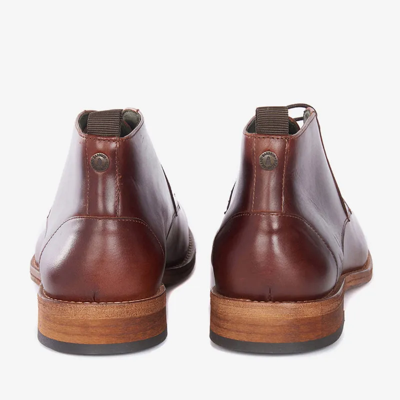 Barbour Benwell Mens Leather Boot - Mahogany
