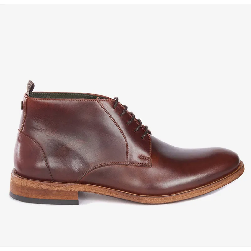Barbour Benwell Mens Leather Boot - Mahogany