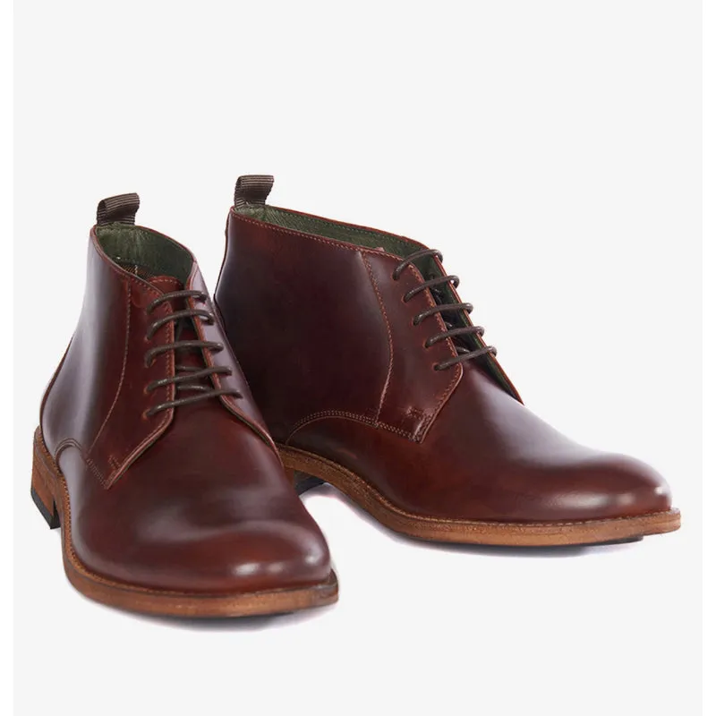 Barbour Benwell Mens Leather Boot - Mahogany