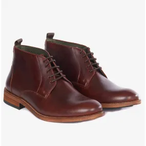 Barbour Benwell Mens Leather Boot - Mahogany