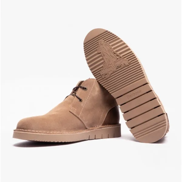 Barbour KENT Mens Suede Chukka Boots Sand