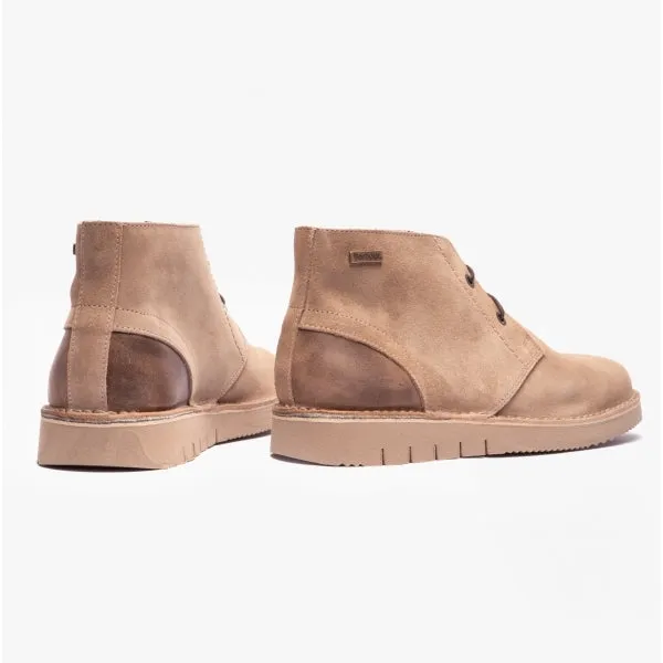 Barbour KENT Mens Suede Chukka Boots Sand