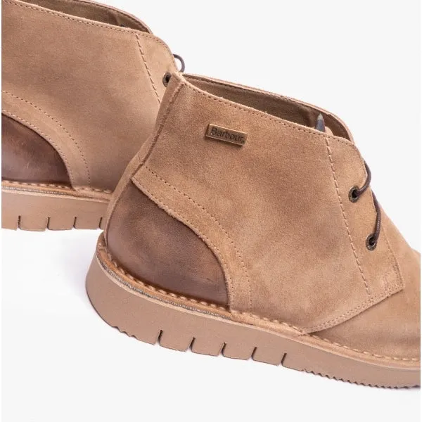 Barbour KENT Mens Suede Chukka Boots Sand