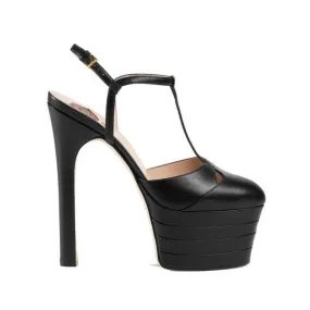BESEY T-Strap High Heel Platform Sandals