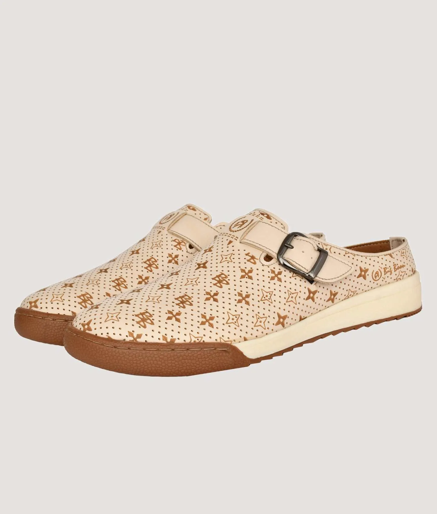 Big Boon Men's Printed Ethnic Clogs