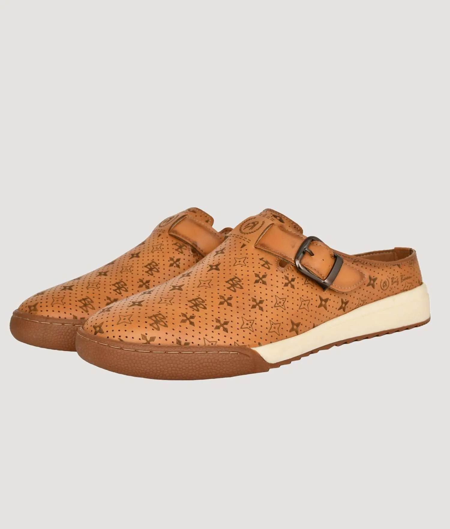 Big Boon Men's Printed Ethnic Clogs