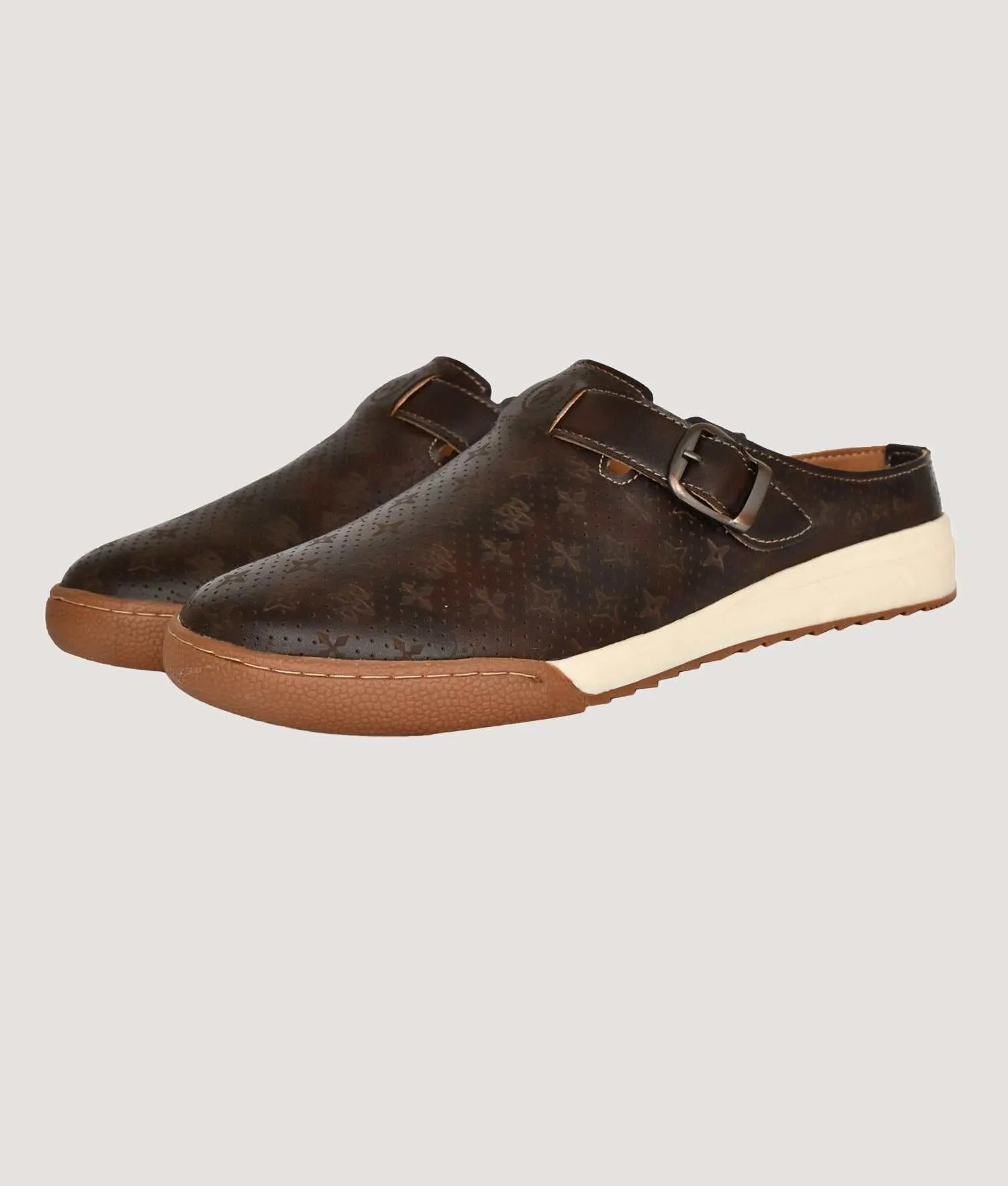 Big Boon Men's Printed Ethnic Clogs