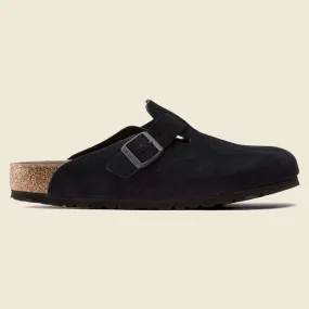 Birkenstock Boston Clogs Men’s Midnight Suede Narrow Fit 1023865