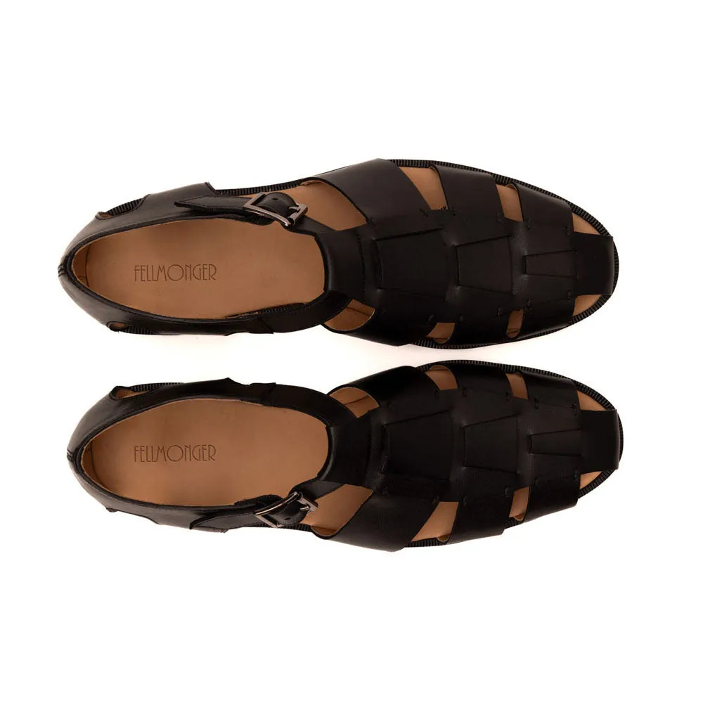 Black Fisherman Sandals