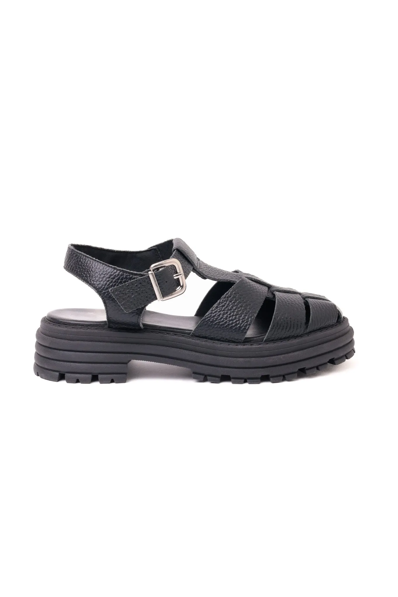 CALA BLACK- Chunky Fisherman Sandals