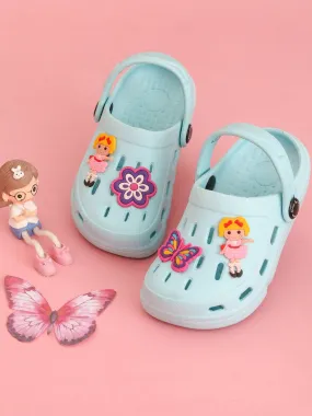 Charming Butterfly, Flower and Doll Design Clogs for Girls