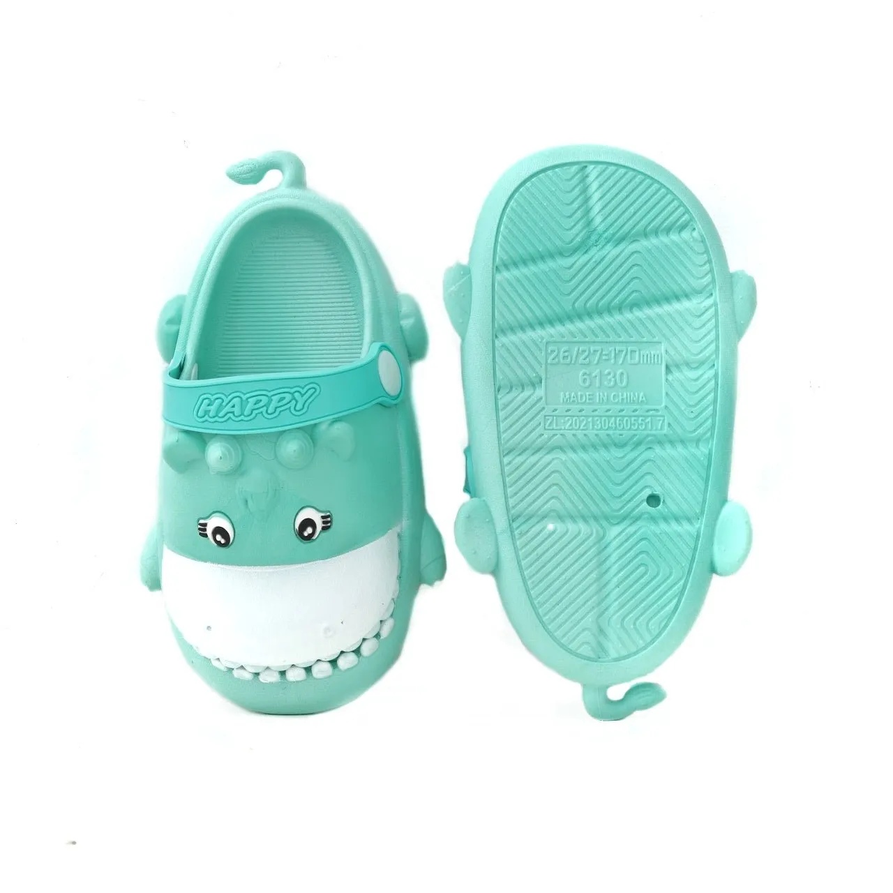 Cheerful Aqua Hippo Clogs for Toddlers - Jump Into Joyful Steps
