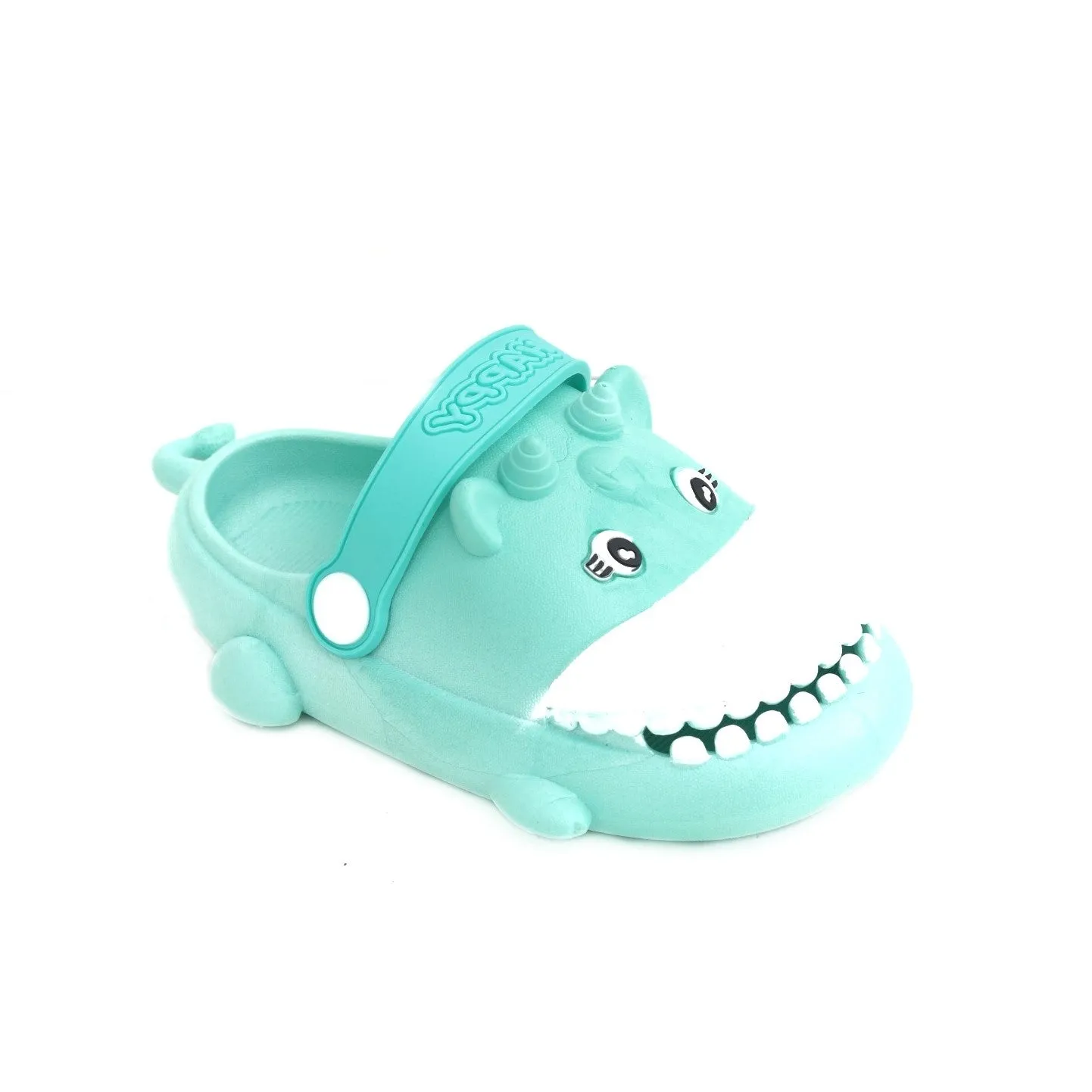 Cheerful Aqua Hippo Clogs for Toddlers - Jump Into Joyful Steps