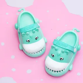 Cheerful Aqua Hippo Clogs for Toddlers - Jump Into Joyful Steps