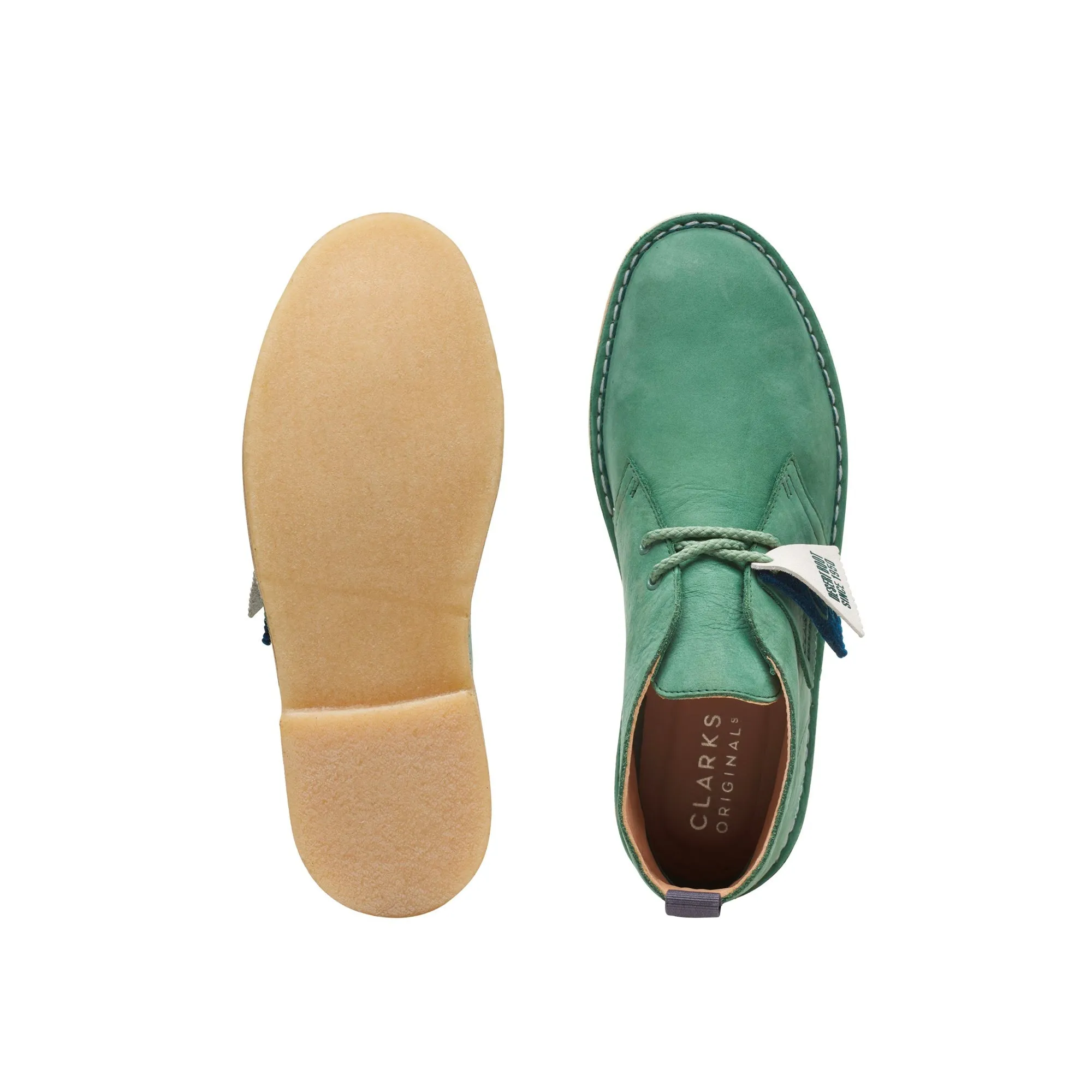 Clarks Originals Desert Boot Vcy Men's Green Nubuck Leather 26165727
