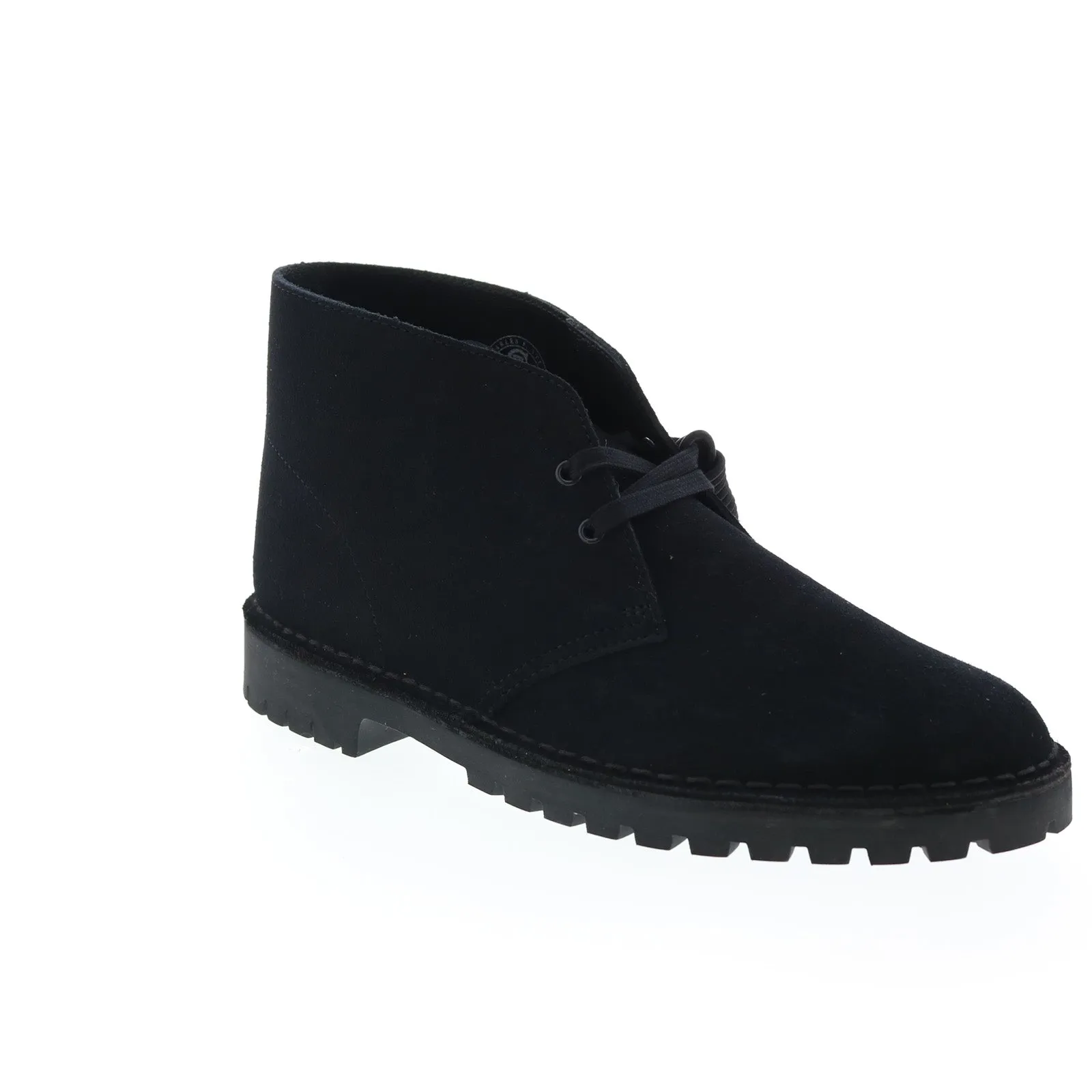 Clarks Originals Desert Rock Boots Men's Black Suede 26162705
