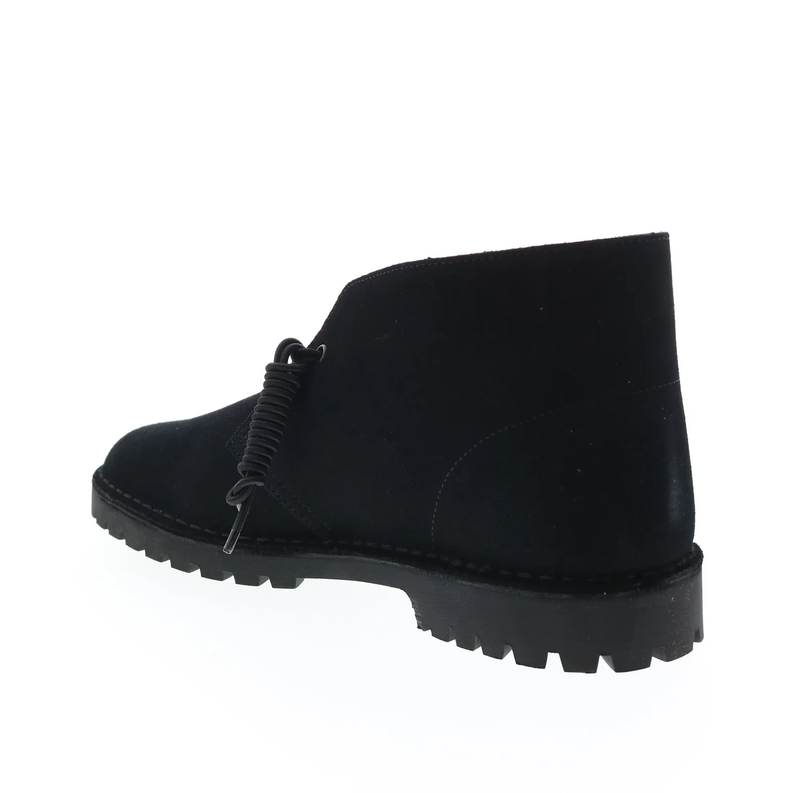 Clarks Originals Desert Rock Boots Men's Black Suede 26162705