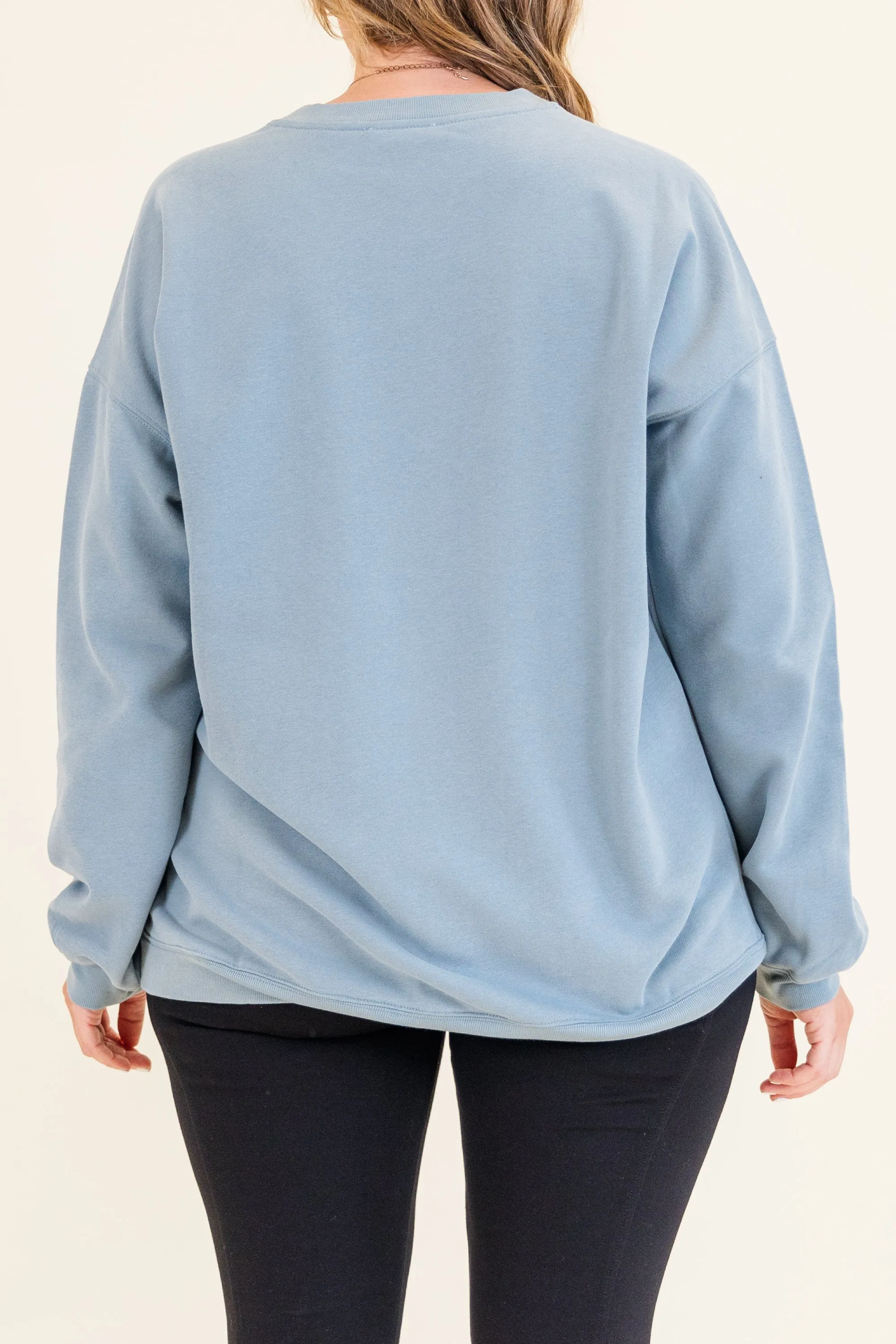 Coffee Please Pullover, Denim