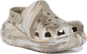 Crocs Classic Crush Marbled In Ivory