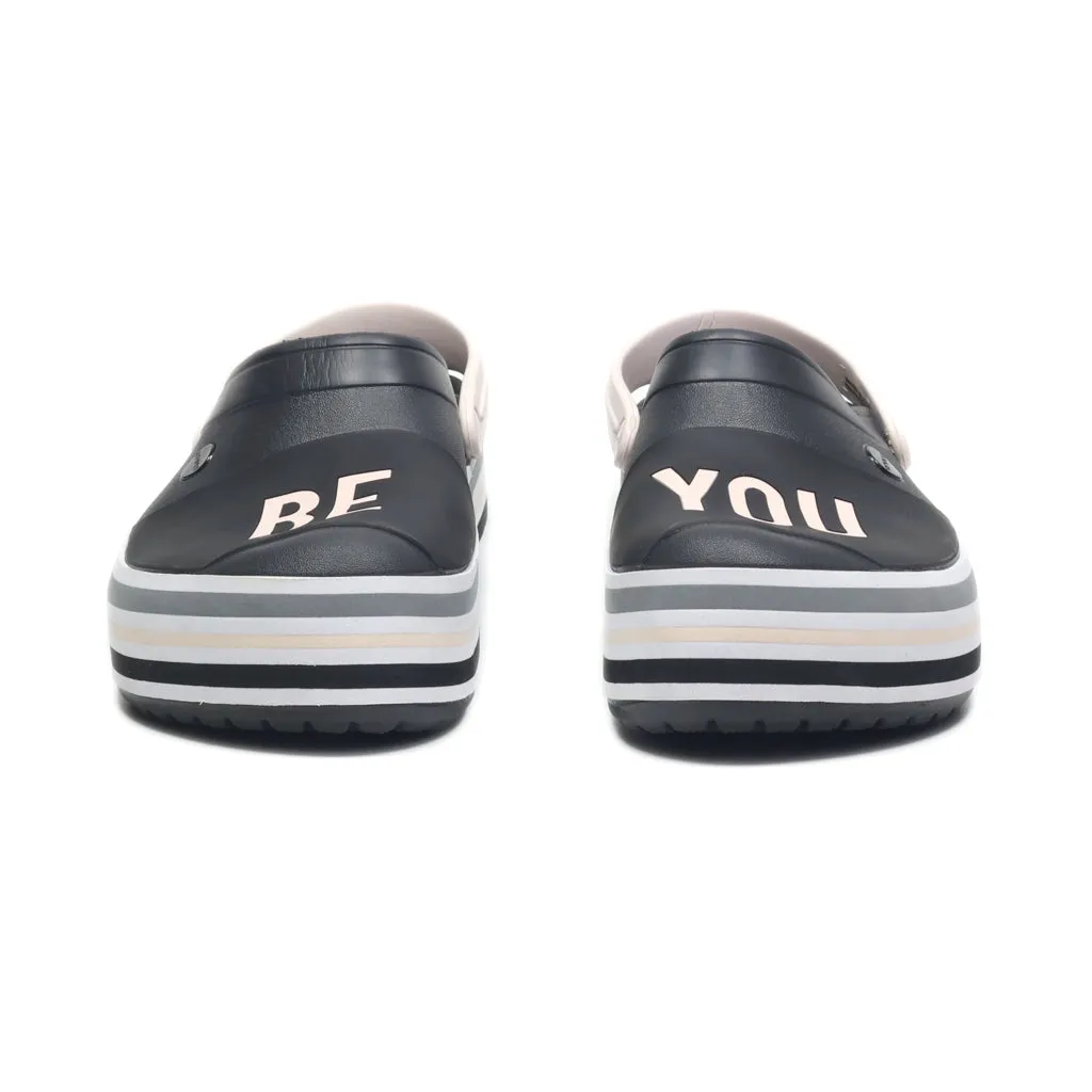 Crocs Platform Clogs Rubber Black Colour For Women