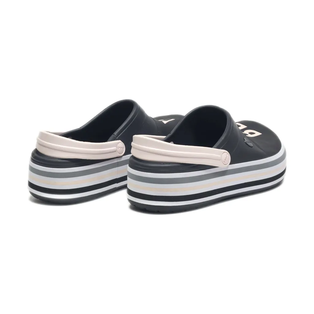 Crocs Platform Clogs Rubber Black Colour For Women