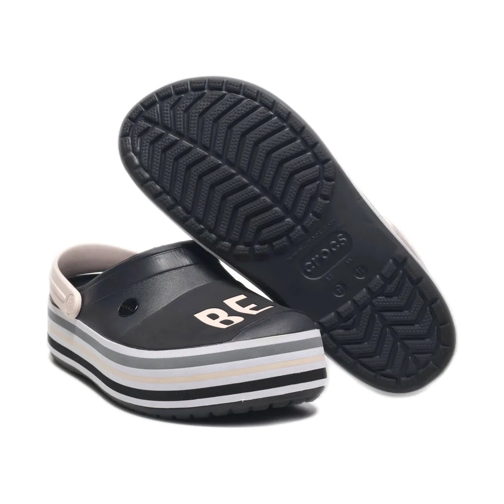 Crocs Platform Clogs Rubber Black Colour For Women