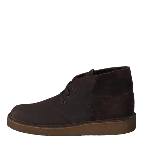 Desert Coal Dark Brown Suede