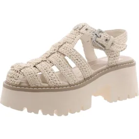 Dolce Vita Womens Lasly Ankle Strap Lug Sole Fisherman Sandals