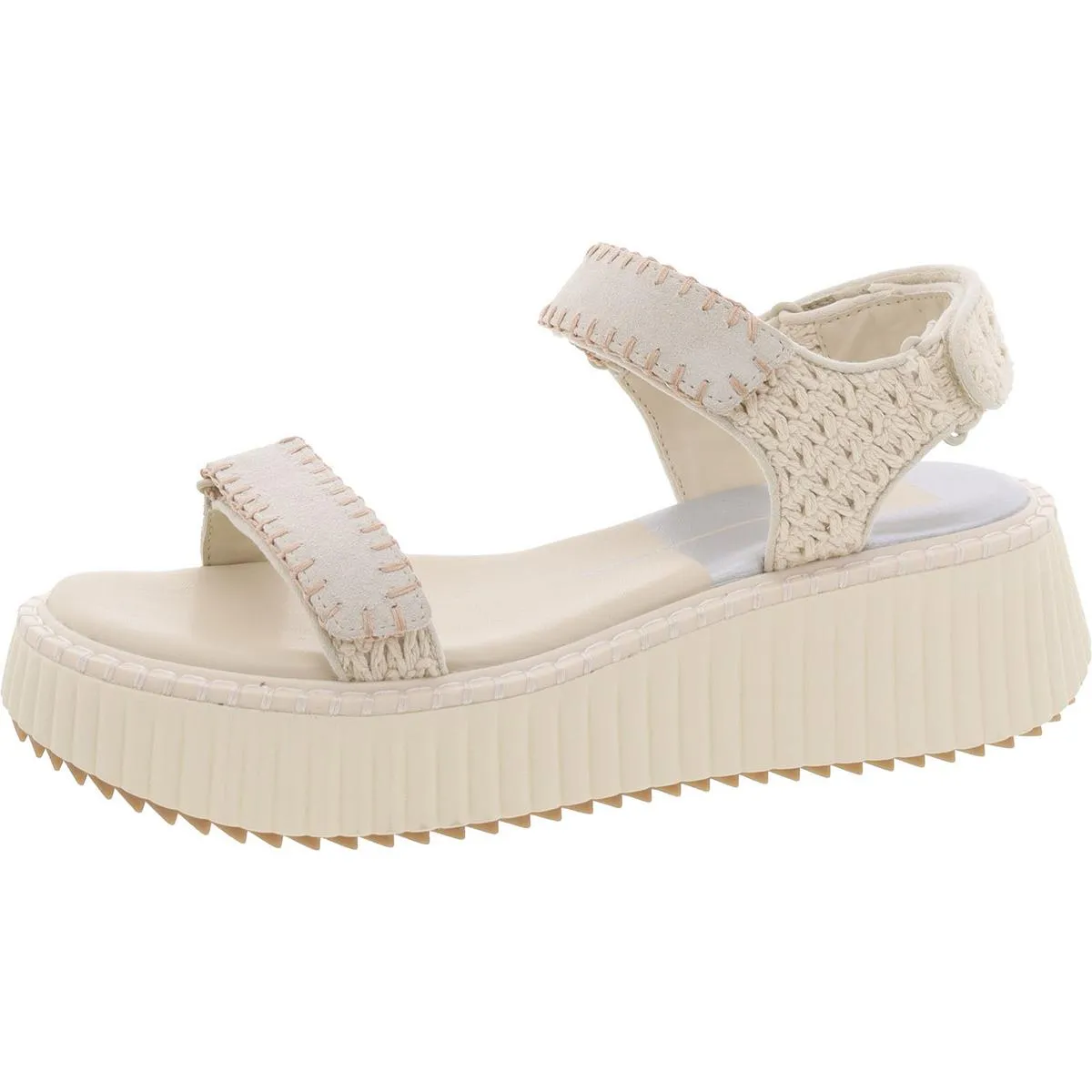 Dolce Vita Womens Lasly Ankle Strap Lug Sole Fisherman Sandals