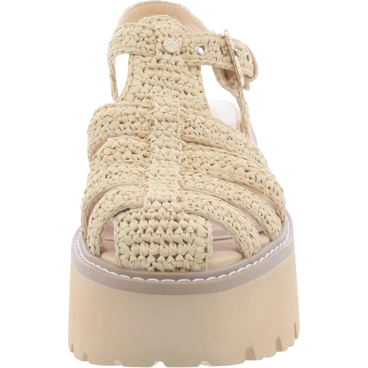 Dolce Vita Womens Lasly Ankle Strap Lug Sole Fisherman Sandals