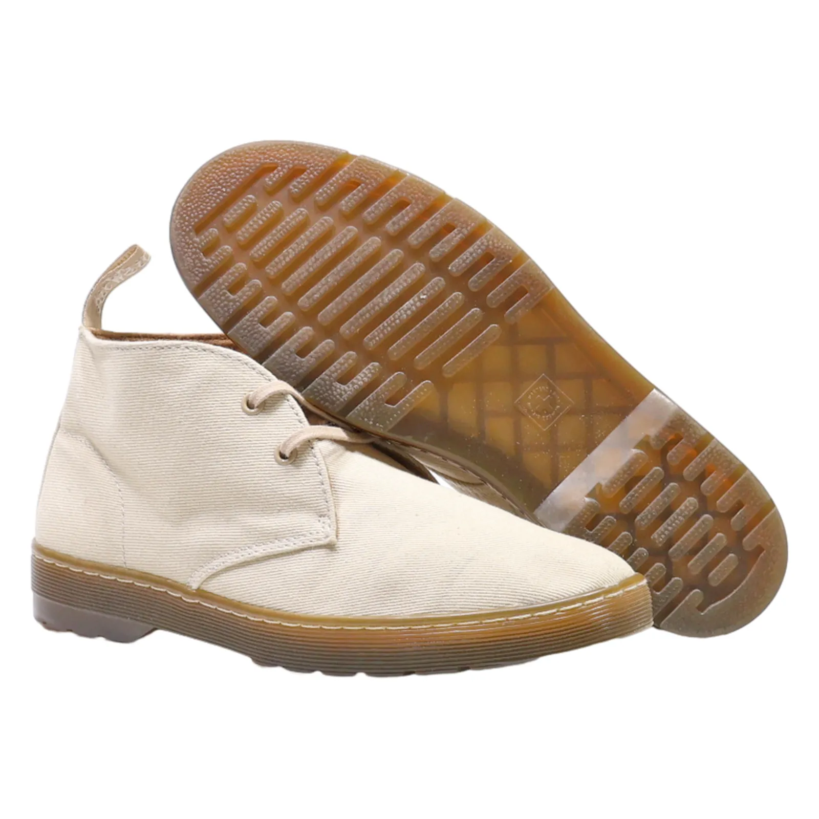 DR MARTENS MAYPORT Desert Boots Beige Canvas Mens UK 9