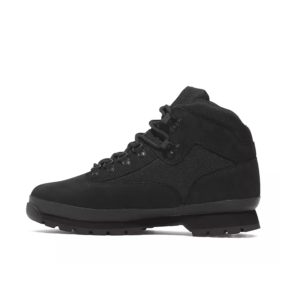 Euro Hiker Mid Lace-up Boot 'Black Nubuck'