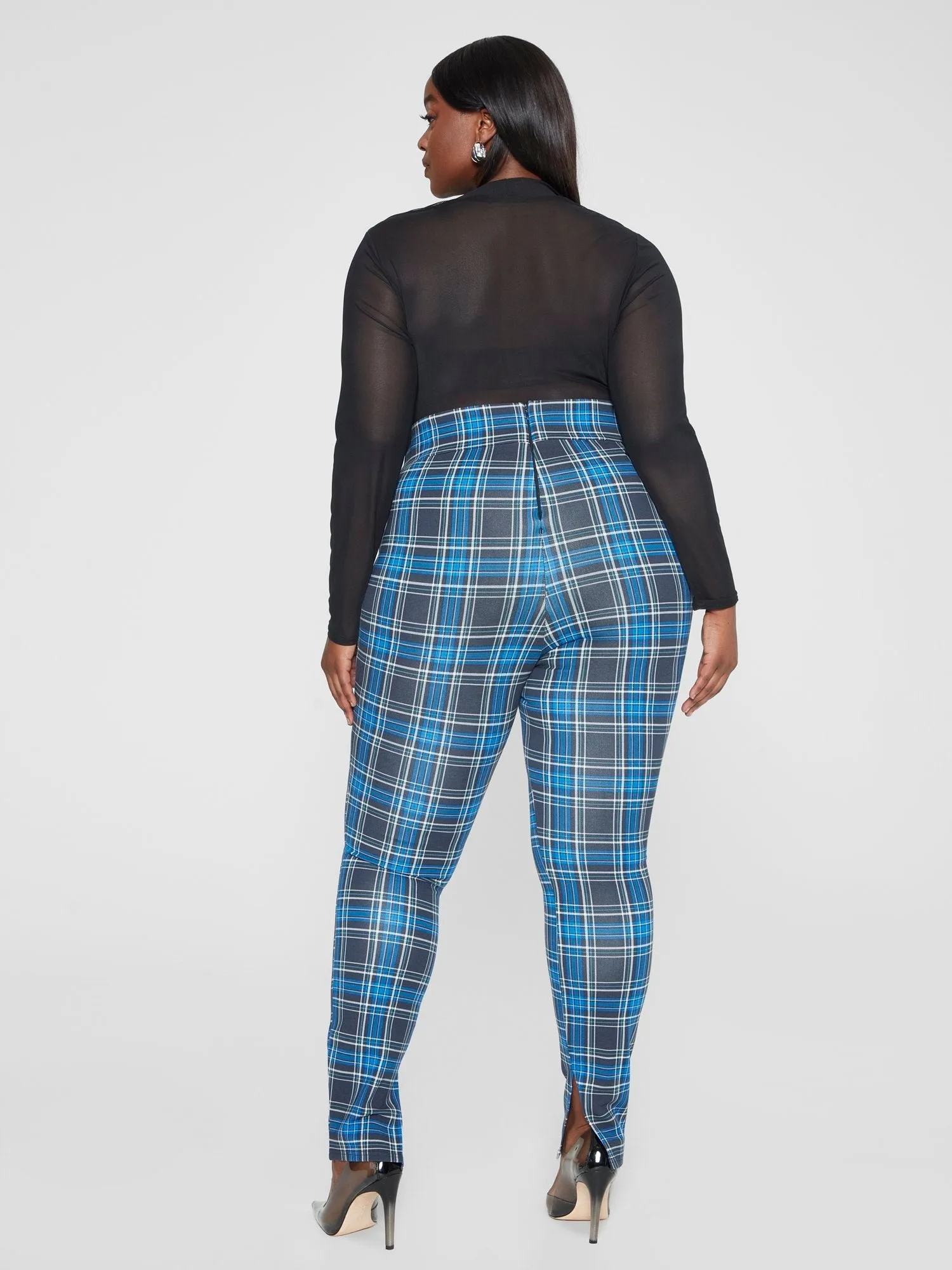 Fashion To Figure - Matilda Plaid Ponte Knit Leggings