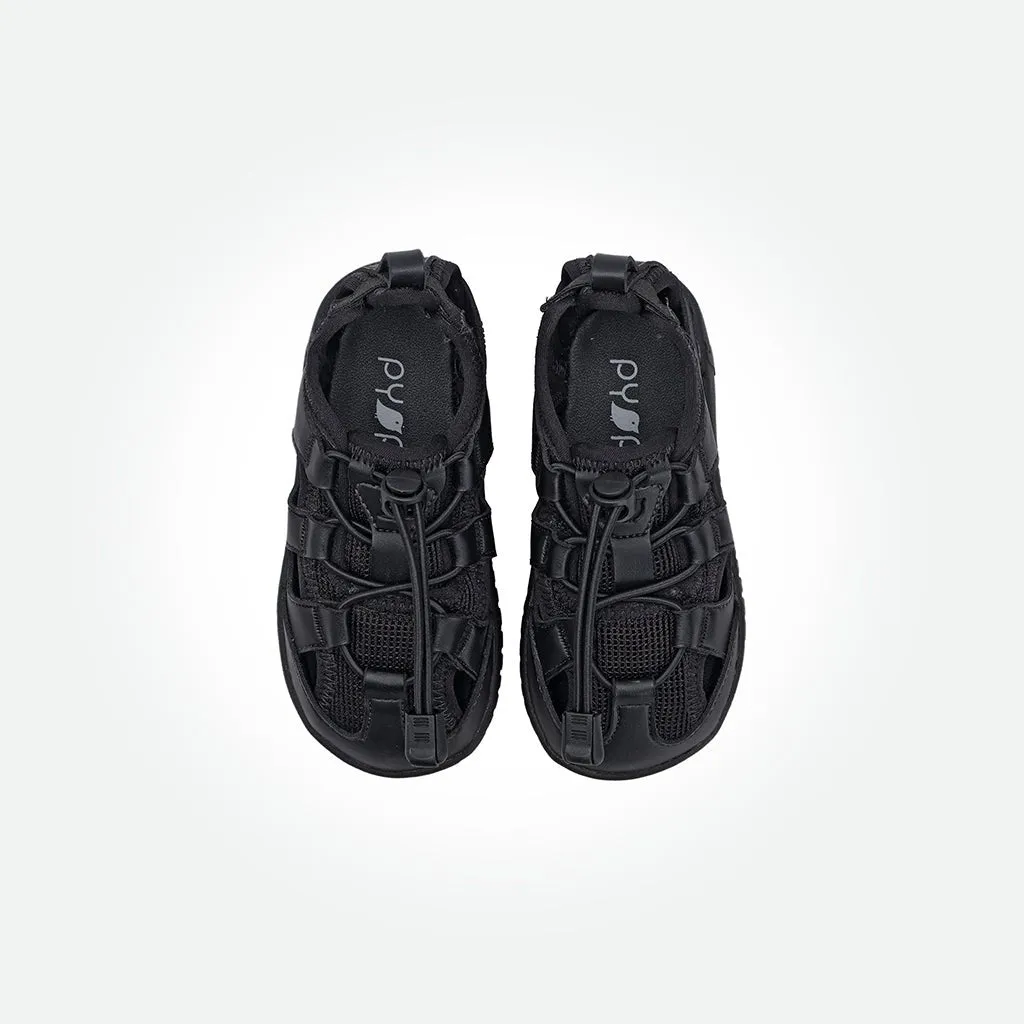 Fisherman Barefoot Sandals - Black On Black
