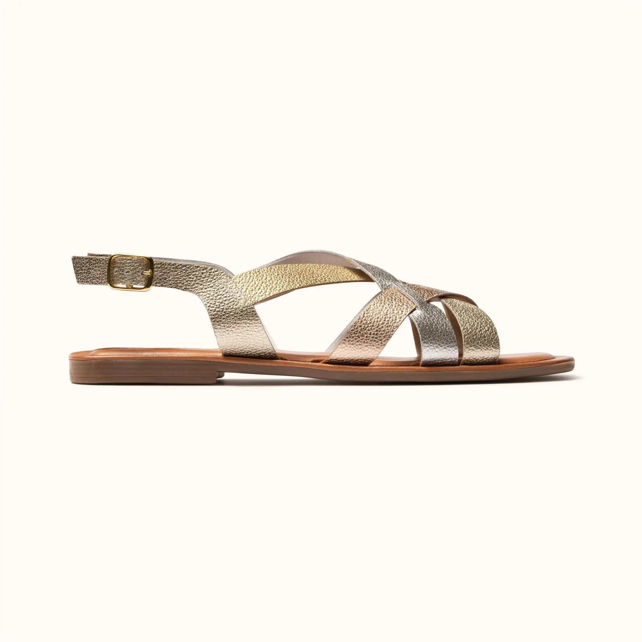 Fisherman Sandal - Metallic