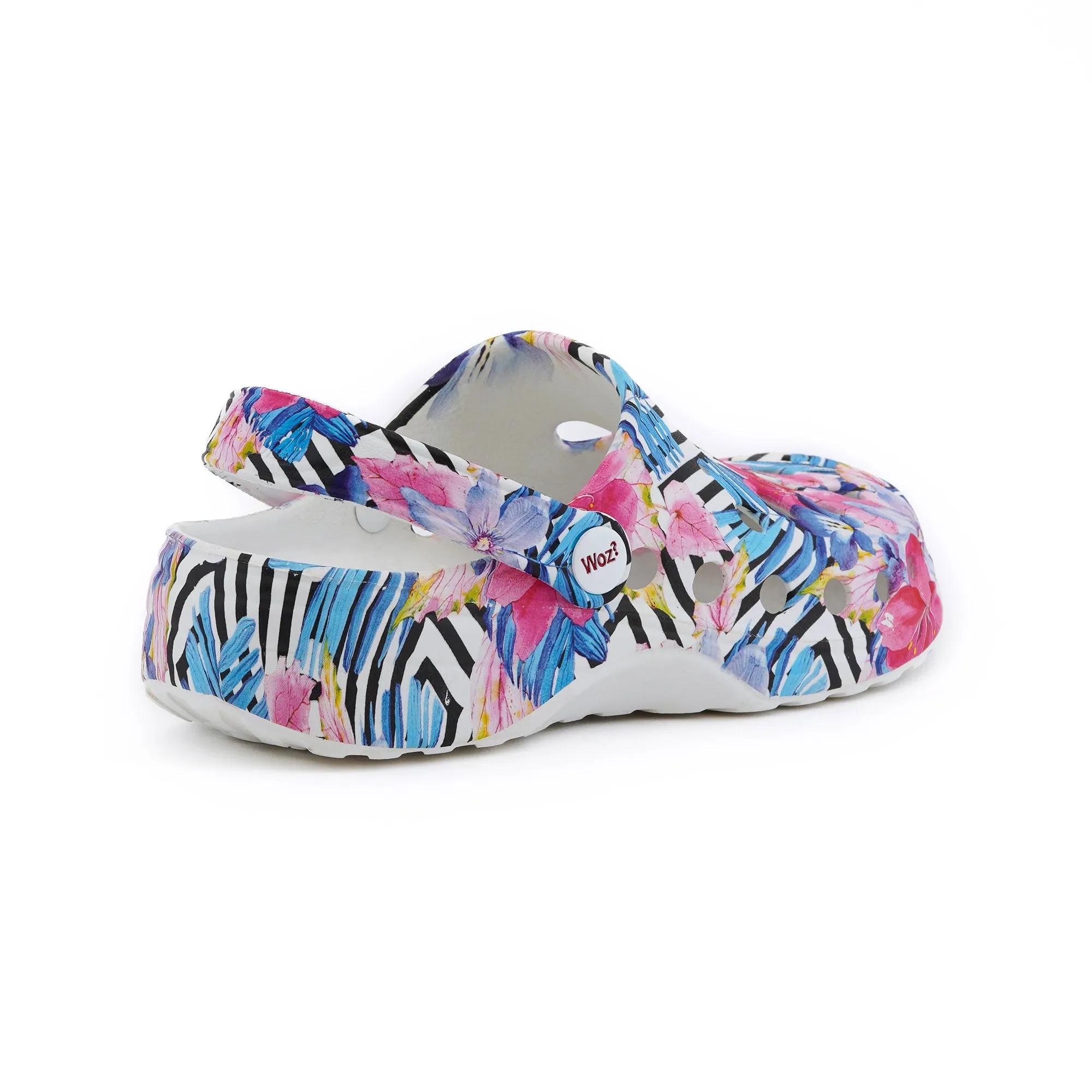 Flower Print Clogs
